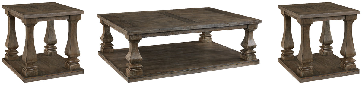 J&M Furniture - Ashley Furniture - Johnelle Coffee Table and 2 End Tables - Coffee Table and 2 End Tables - T776T1