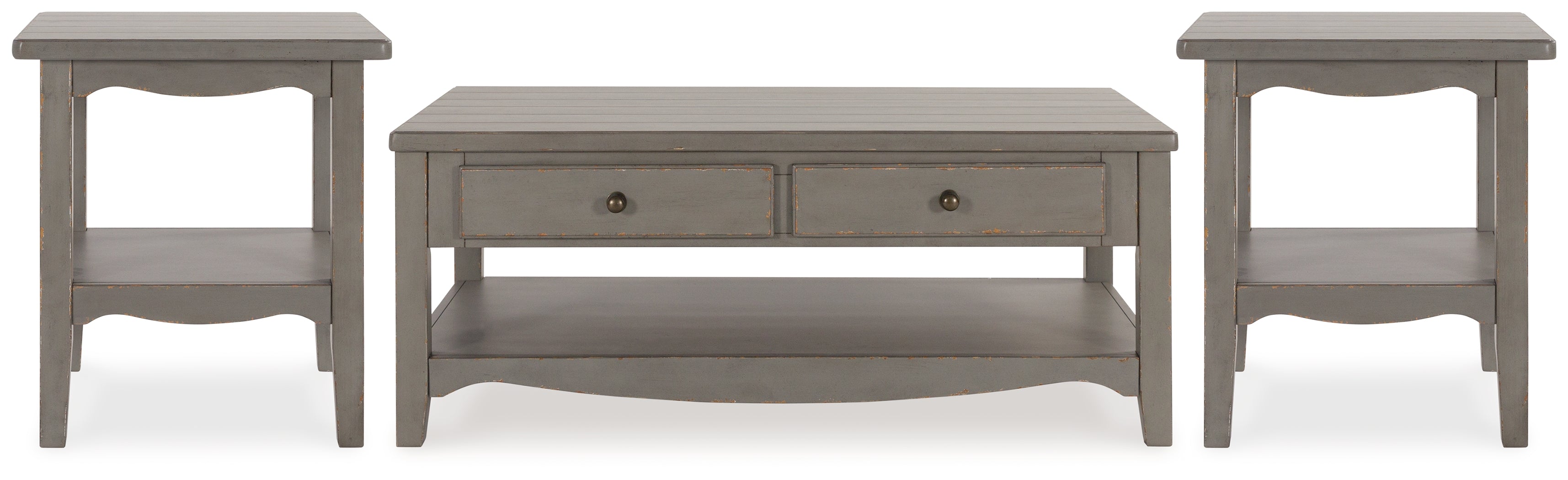 J&M Furniture - Ashley Furniture - Charina Coffee Table and 2 End Tables - Coffee Table and 2 End Tables - T784T1