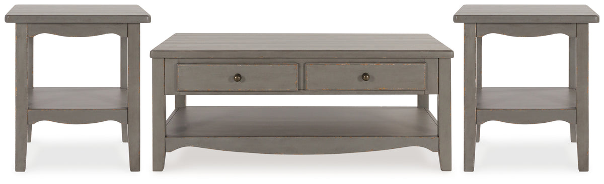 J&M Furniture - Ashley Furniture - Charina Coffee Table and 2 End Tables - Coffee Table and 2 End Tables - T784T1