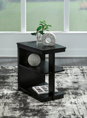 J&M Furniture - Ashley Furniture - Winbardi Chairside End Table - Chair Side End Table / Black - T786-7