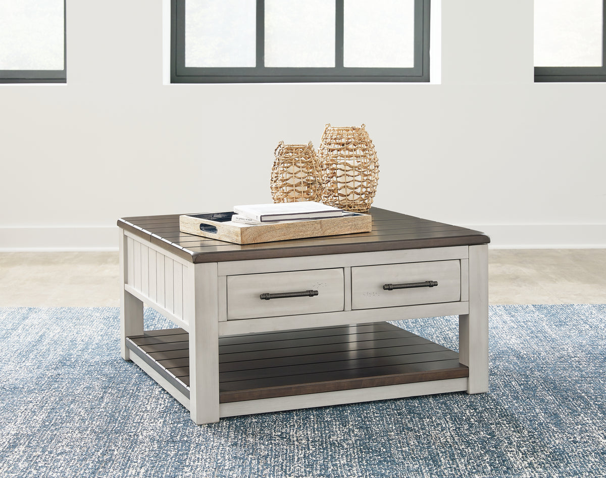 J&M Furniture - Ashley Furniture - Darborn Lift-Top Coffee Table - Lift Top Cocktail Table / Gray/Brown - T796-00