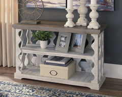 J&M Furniture - Ashley Furniture - Havalance Sofa/Console Table - Console Sofa Table / Gray/White - T814-5