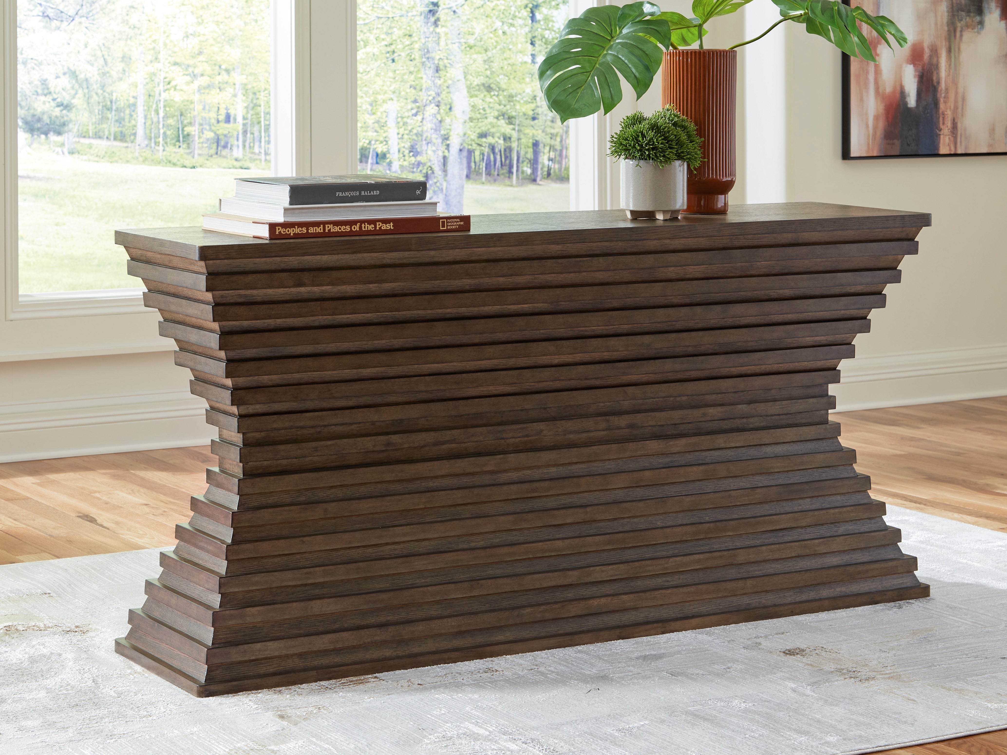 J&M Furniture - Ashley Furniture - Hannodream Sofa Table - Sofa Table / Warm Brown - T821-4