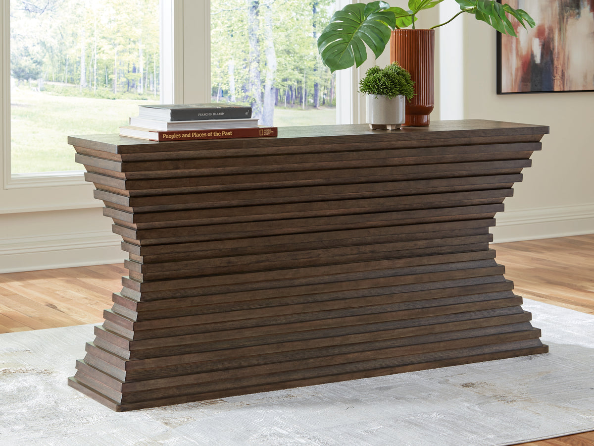 J&M Furniture - Ashley Furniture - Hannodream Sofa Table - Sofa Table / Warm Brown - T821-4