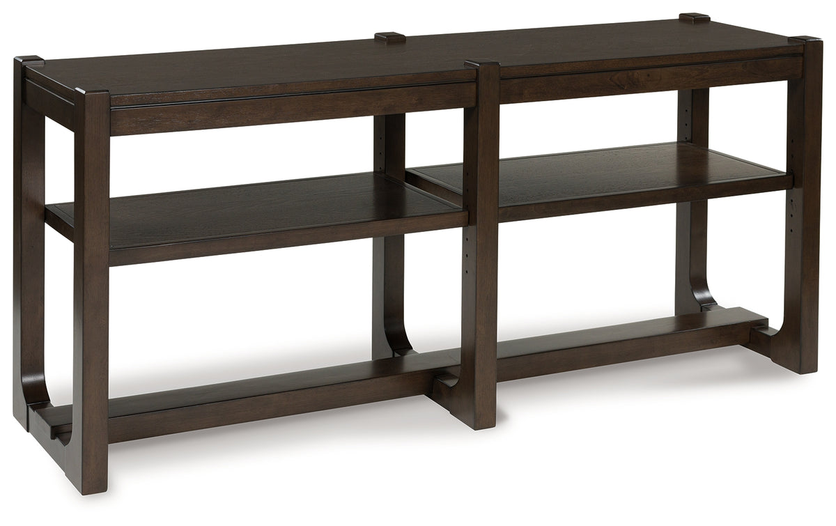 J&M Furniture - Ashley Furniture - Breckington Sofa Table - Sofa Table / Dark Brown - T856-4