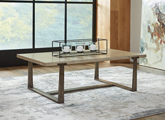 J&M Furniture - Ashley Furniture - Dalenville Coffee Table - Rectangular Cocktail Table / Gray - T965-1