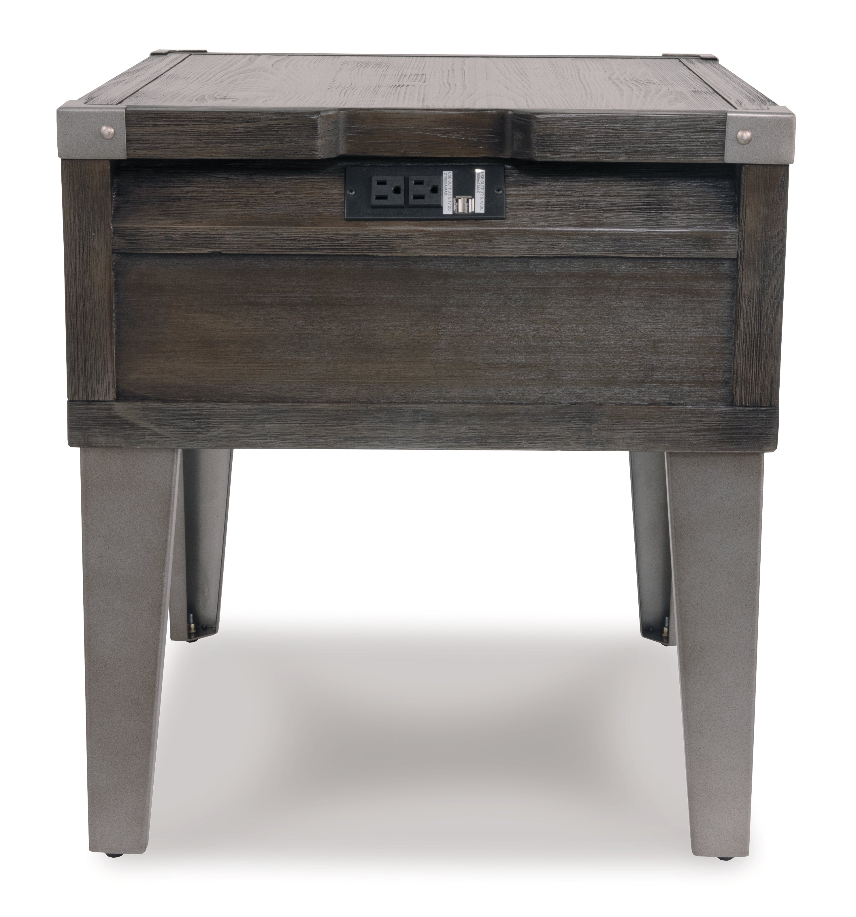 Todoe End Table with USB Ports & Outlets Ashley Furniture