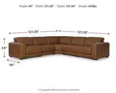 Magic Man 5-Piece Power Reclining Sectional