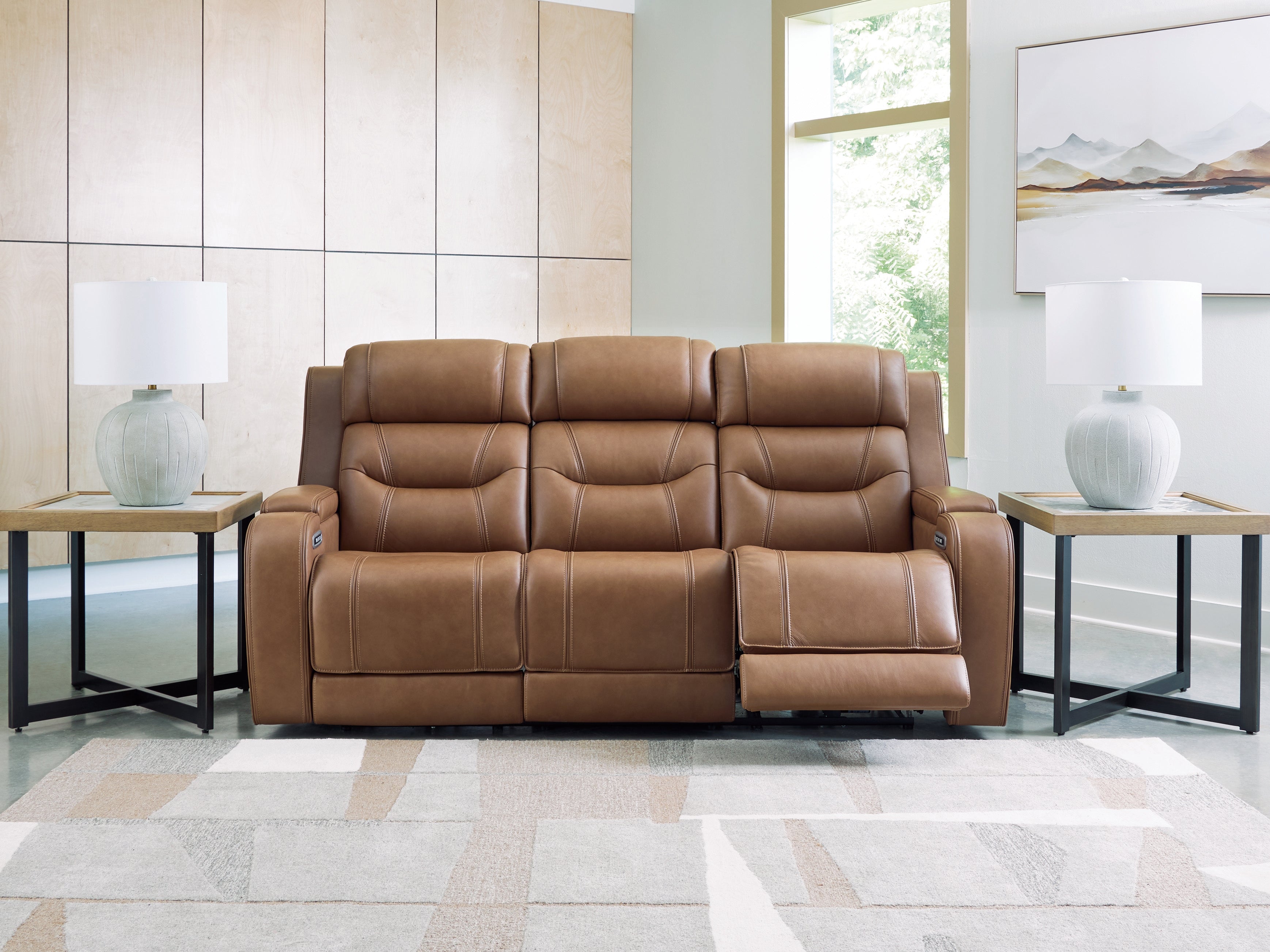 Knightington Power Reclining Sofa with Audio Seating