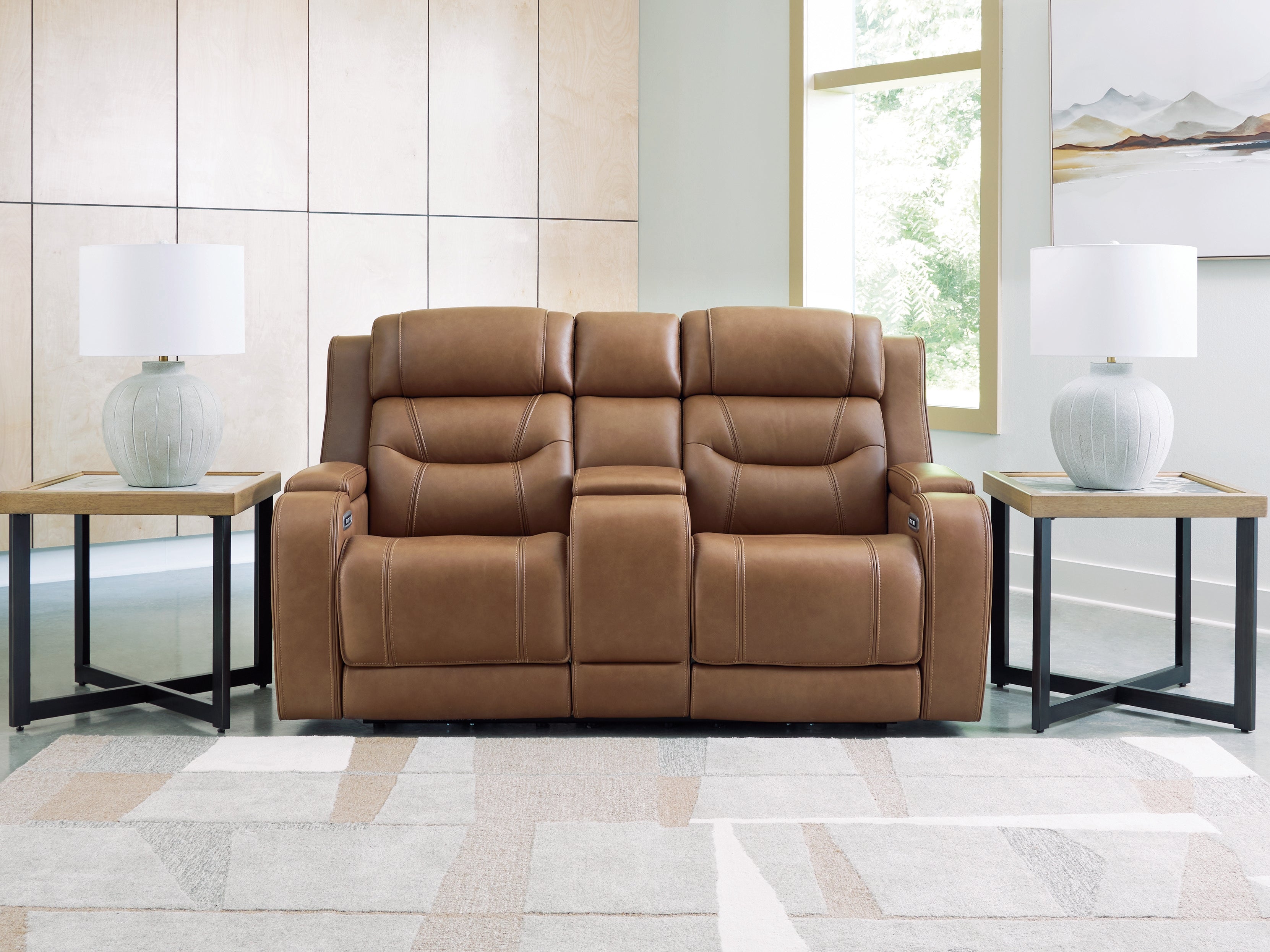 Knightington Power Reclining Loveseat with Audio Seating