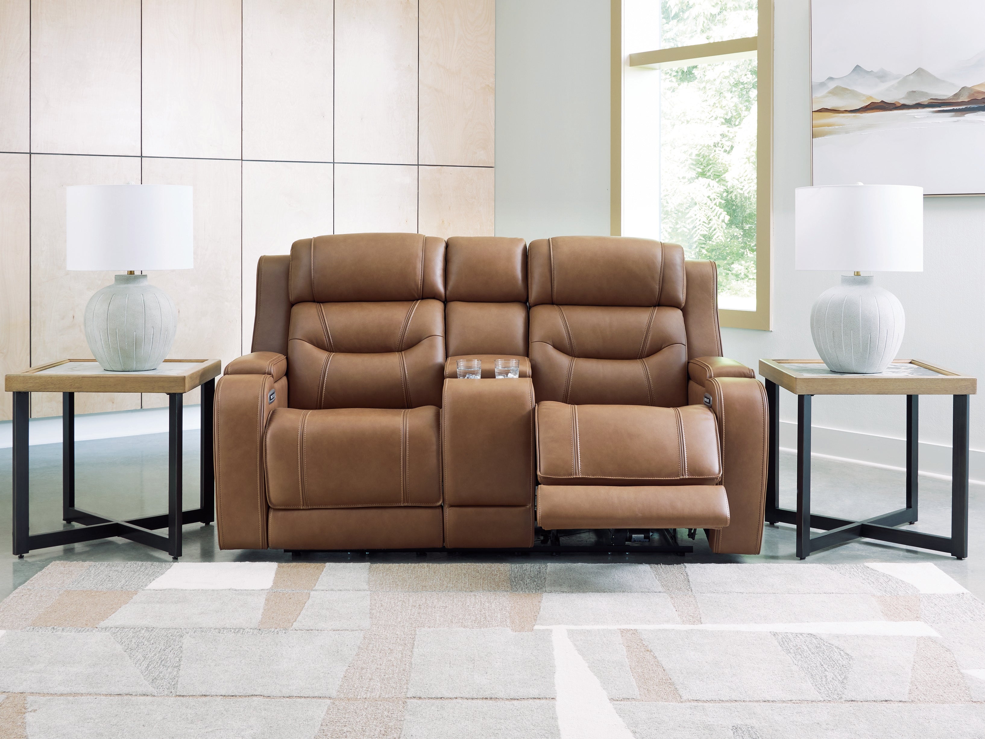 Knightington Power Reclining Loveseat with Audio Seating