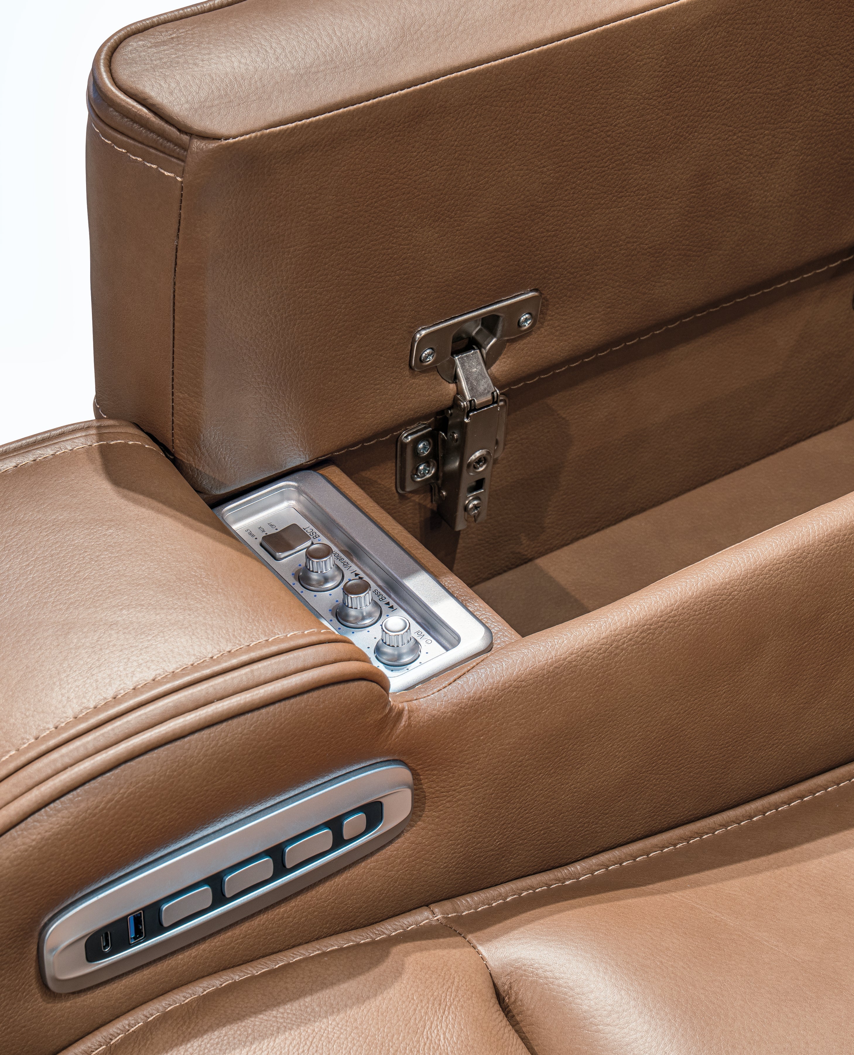 Knightington Power Reclining Loveseat with Audio Seating