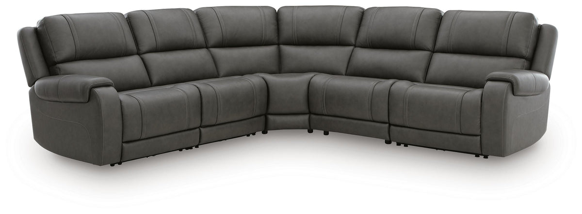 J&M Furniture - Ashley Furniture - 5Z - Pittson 5-Piece Power Reclining Sectional - 5-Piece Power Reclining Sectional - PCU12600S6