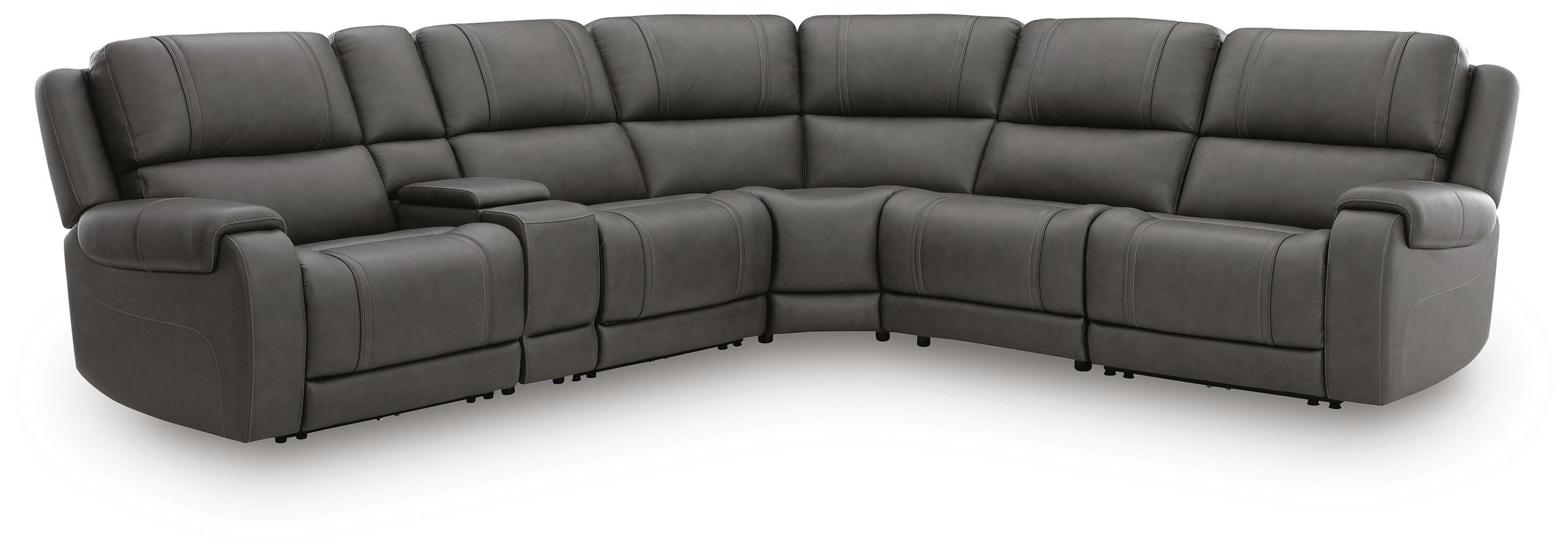 J&M Furniture - Ashley Furniture - 5Z - Pittson 6-Piece Power Reclining Sectional - 6-Piece Power Reclining Sectional - PCU12600S12