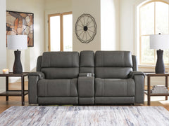 J&M Furniture - Ashley Furniture - 5Z - Pittson 3-Piece Power Reclining Sectional Loveseat with Console - 3-Piece Power Reclining Sectional Loveseat with Console - PCU12600S2