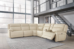 J&M Furniture - Ashley Furniture - Double Deal 6-Piece Power Reclining Sectional - 6-Piece Power Reclining Sectional / Almond - U13001S1