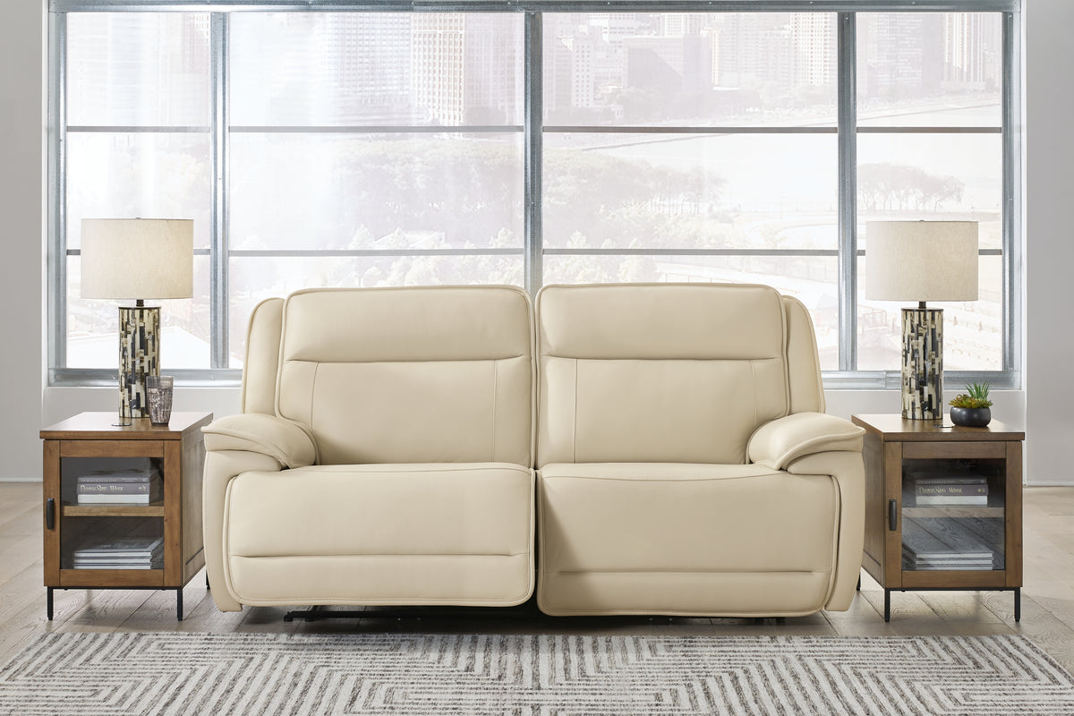 J&M Furniture - Ashley Furniture - Double Deal 2-Piece Power Reclining Loveseat Sectional - 2-Piece Power Reclining Loveseat Sectional / Almond - U13001S3