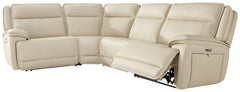 J&M Furniture - Ashley Furniture - Double Deal 4-Piece Reclining Sectional - 4-Piece Reclining Sectional / Almond - U13001S6