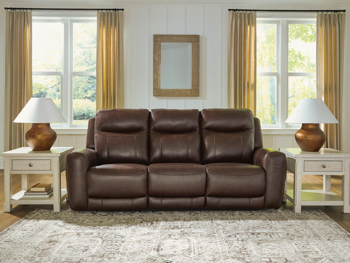 J&M Furniture - Ashley Furniture - Gravier Power Reclining Sofa - PWR REC Sofa with ADJ Headrest - U1330115