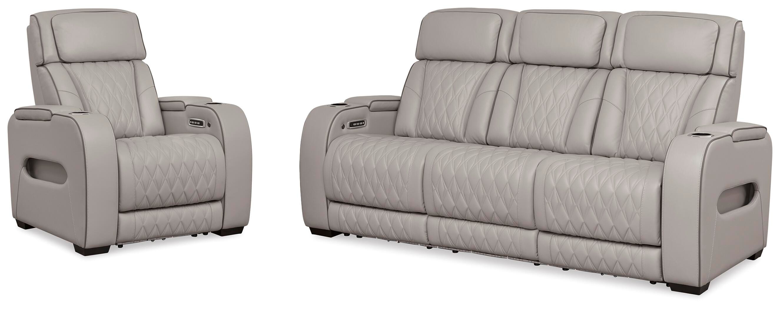 J&M Furniture - Ashley Furniture - Boyington Power Reclining Sofa and Recliner - Power Reclining Sofa and Recliner - U27105U3