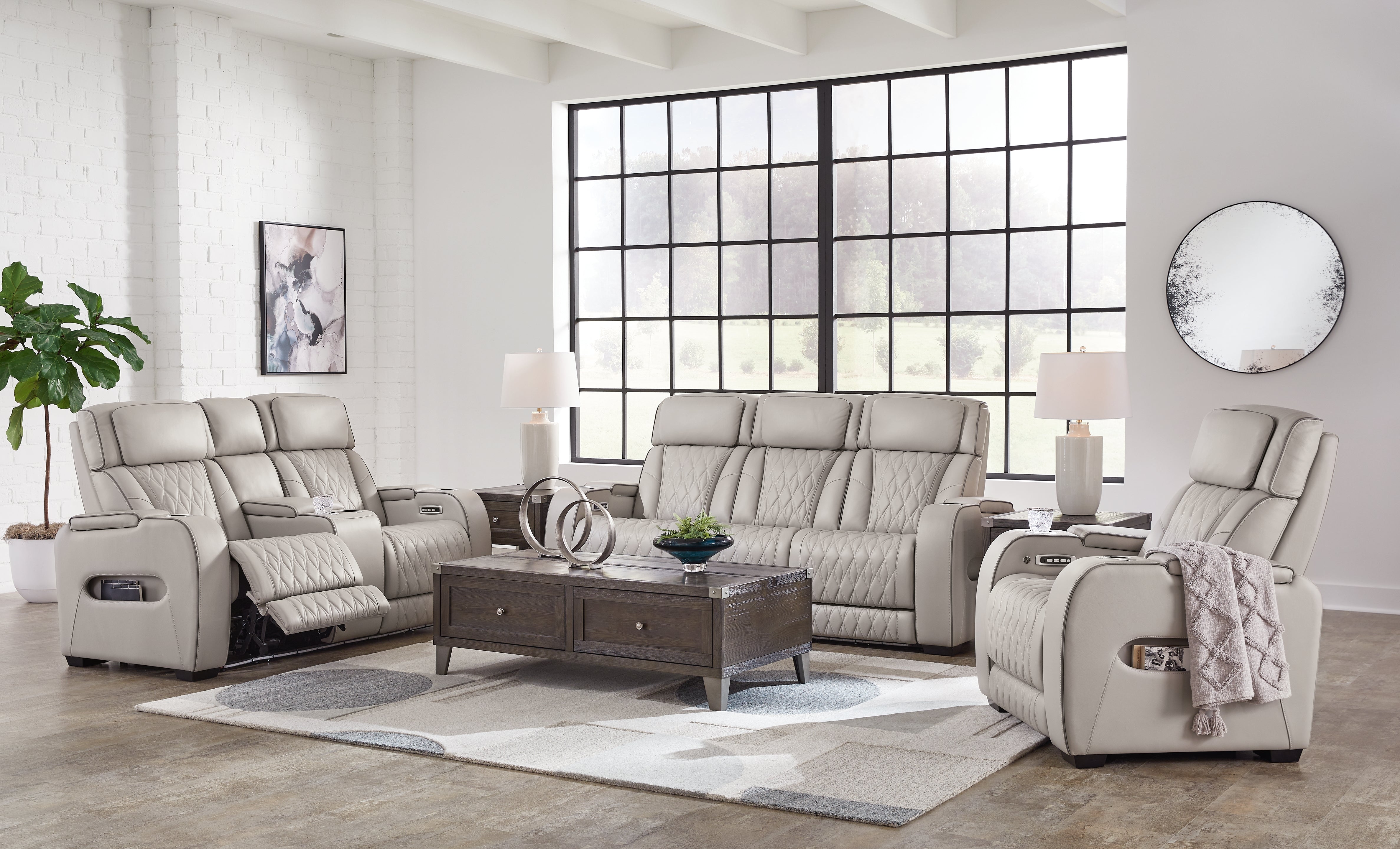 J&M Furniture - Ashley Furniture - Boyington Power Reclining Sofa, Loveseat and Recliner - Power Reclining Sofa, Loveseat and Recliner - U27105U2