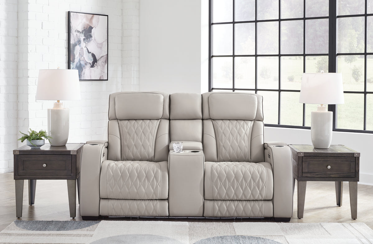 J&M Furniture - Ashley Furniture - Boyington Power Reclining Loveseat with Console - PWR REC Loveseat/CON/ADJ HDRST - U2710518