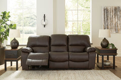 J&M Furniture - Ashley Furniture - Leesworth Power Reclining Sofa - Reclining Power Sofa / Ocean - U4380987