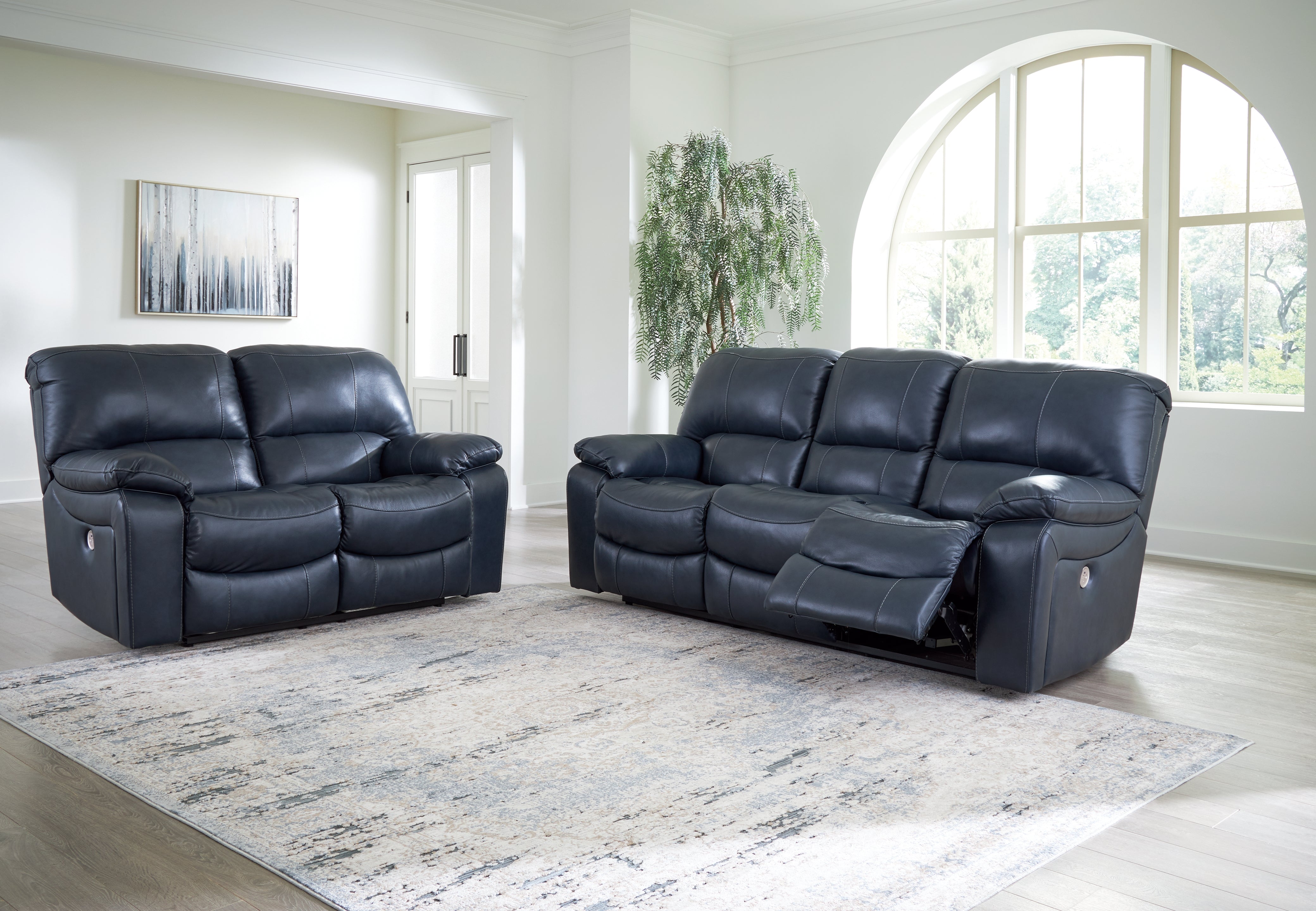 J&M Furniture - Ashley Furniture - Leesworth Power Reclining Sofa and Loveseat - Power Reclining Sofa and Loveseat - U43809U1