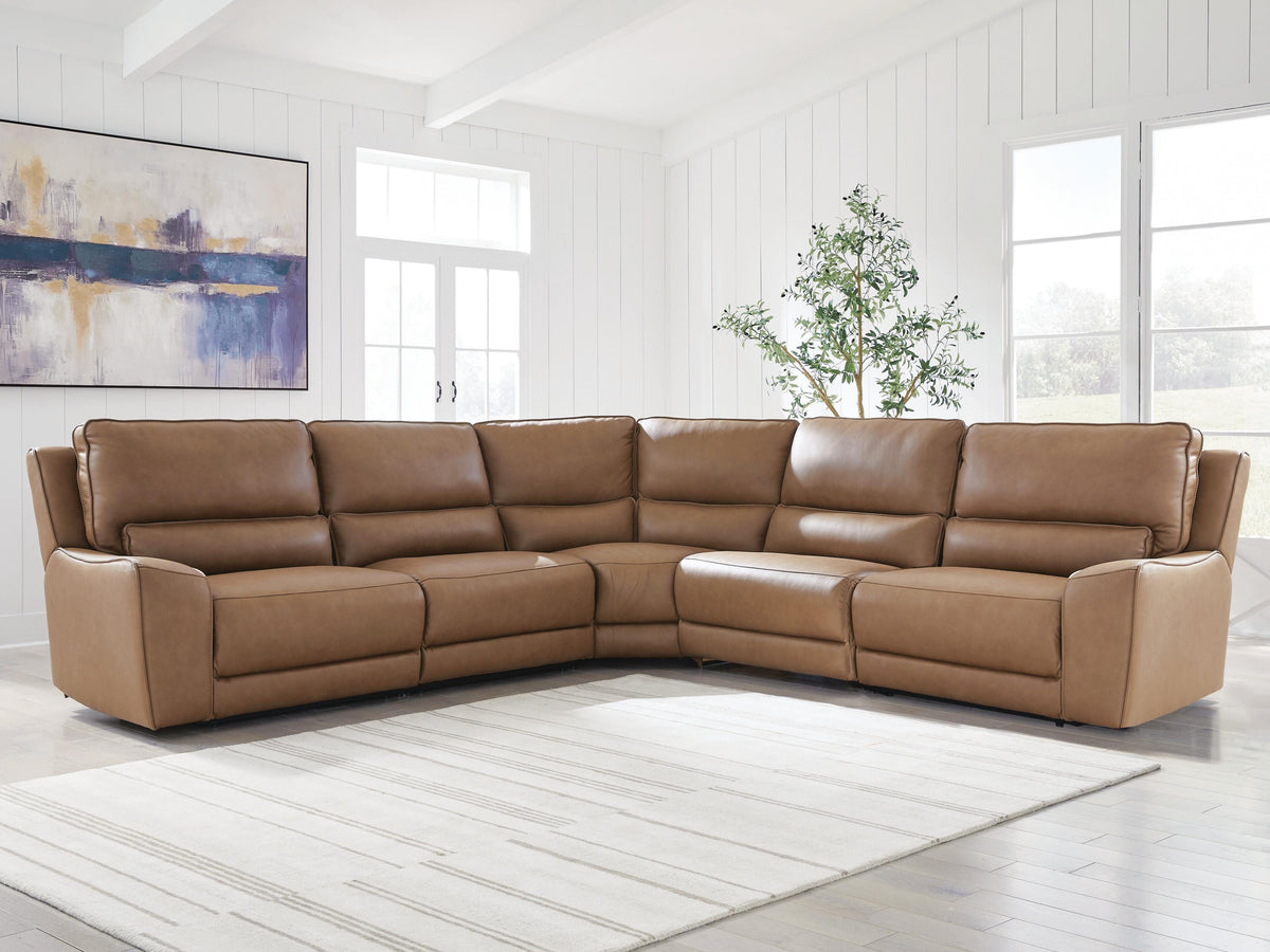 J&M Furniture - Ashley Furniture - DeepWakes 5-Piece Power Reclining Sectional - 5-Piece Power Reclining Sectional - PCU62606S8
