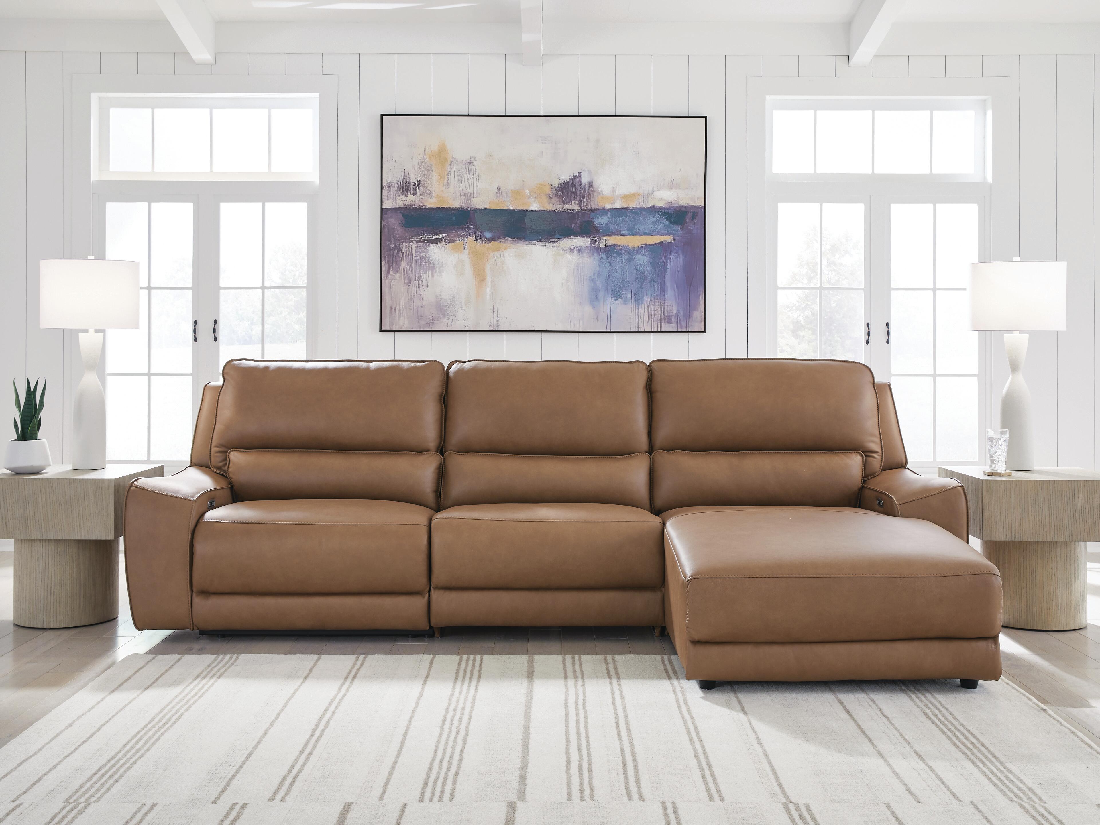 J&M Furniture - Ashley Furniture - DeepWakes 3-Piece Reclining Sofa Chaise - 3-Piece Reclining Sofa Chaise - PCU62606S22