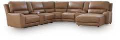 DeepWakes 7-Piece Reclining Sectional with Chaise and Storage Consoles