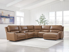 J&M Furniture - Ashley Furniture - DeepWakes 6-Piece Power Reclining Sectional with Chaise - 6-Piece Power Reclining Sectional with Chaise - PCU62606S6