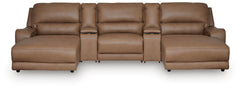 DeepWakes 5-Piece Power Reclining Sectional with Chaise