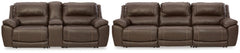 J&M Furniture - Ashley Furniture - Dunleith 3-Piece Reclining Sofa and 3-Piece Loveseat with Console - 3-Piece Reclining Sofa and 3-Piece Loveseat with Console - U71604U1