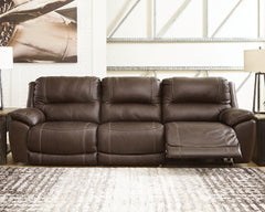 J&M Furniture - Ashley Furniture - Dunleith 3-Piece Power Reclining Sofa - 3-Piece Power Reclining Sofa / Chocolate - U71604S5