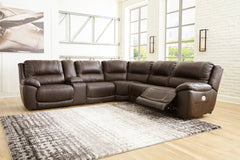 J&M Furniture - Ashley Furniture - Dunleith 6-Piece Power Reclining Sectional - 6-Piece Power Reclining Sectional / Chocolate - U71604S2