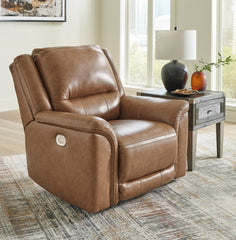 J&M Furniture - Ashley Furniture - Trasimeno Power Recliner - PWR Recliner/ADJ Headrest / Caramel - U8281513