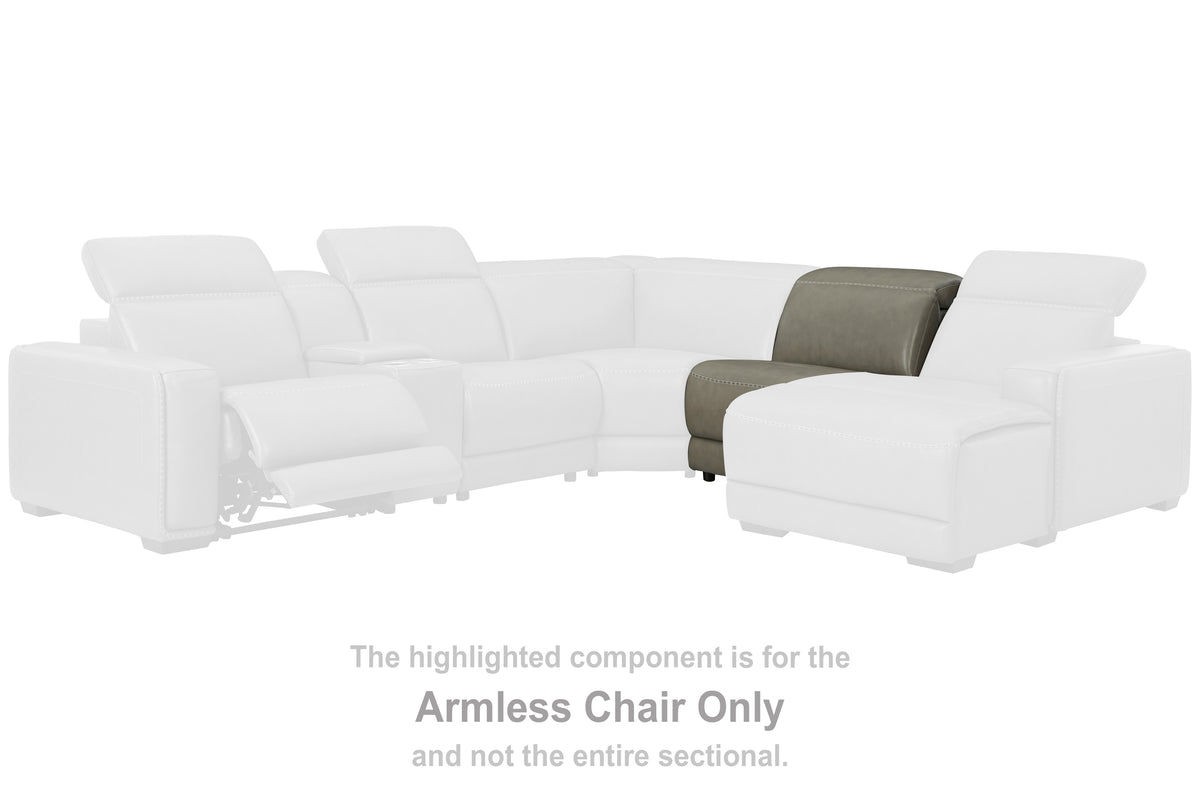 J&M Furniture - Ashley Furniture - Correze Armless Chair - Armless Chair / Gray - U9420246