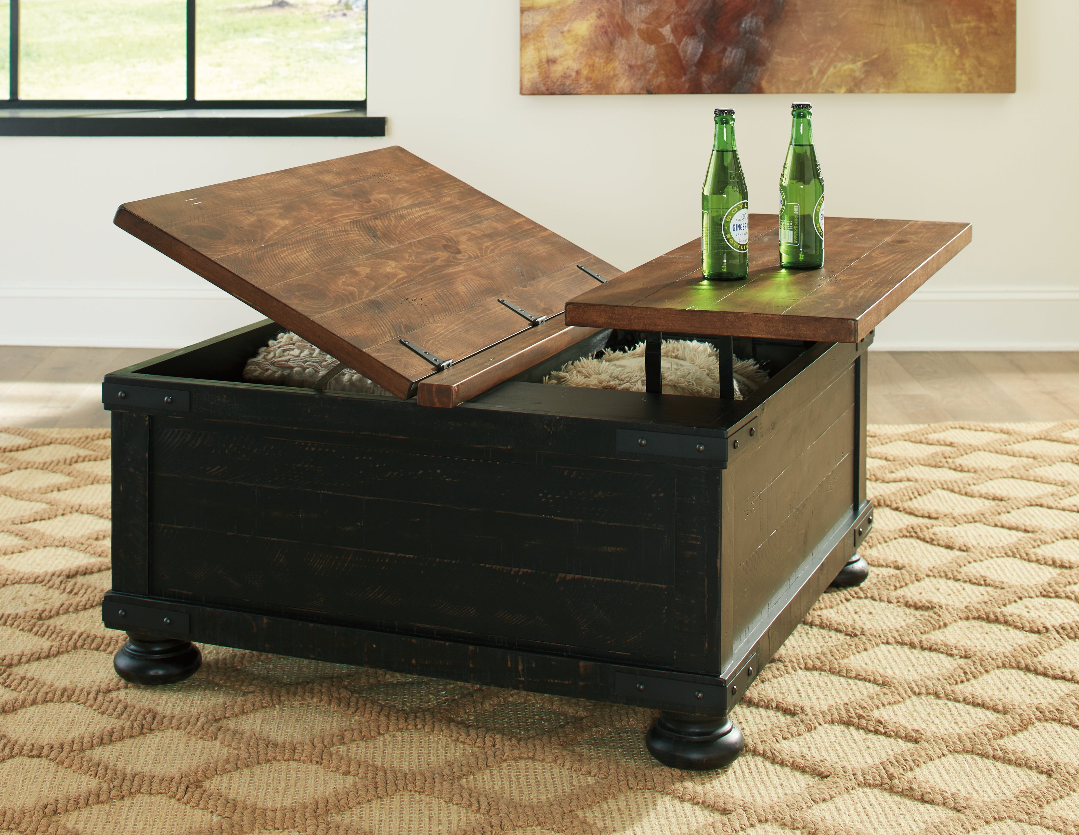 Valebeck Coffee Table with Lift Top Ashley Furniture