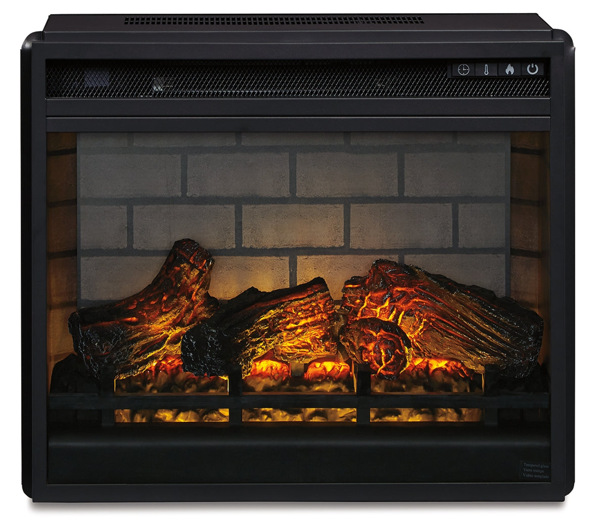 J&M Furniture - Ashley Furniture - Entertainment Accessories Electric Infrared Fireplace Insert - Electric Infrared Fireplace Insert / Black - W100-101