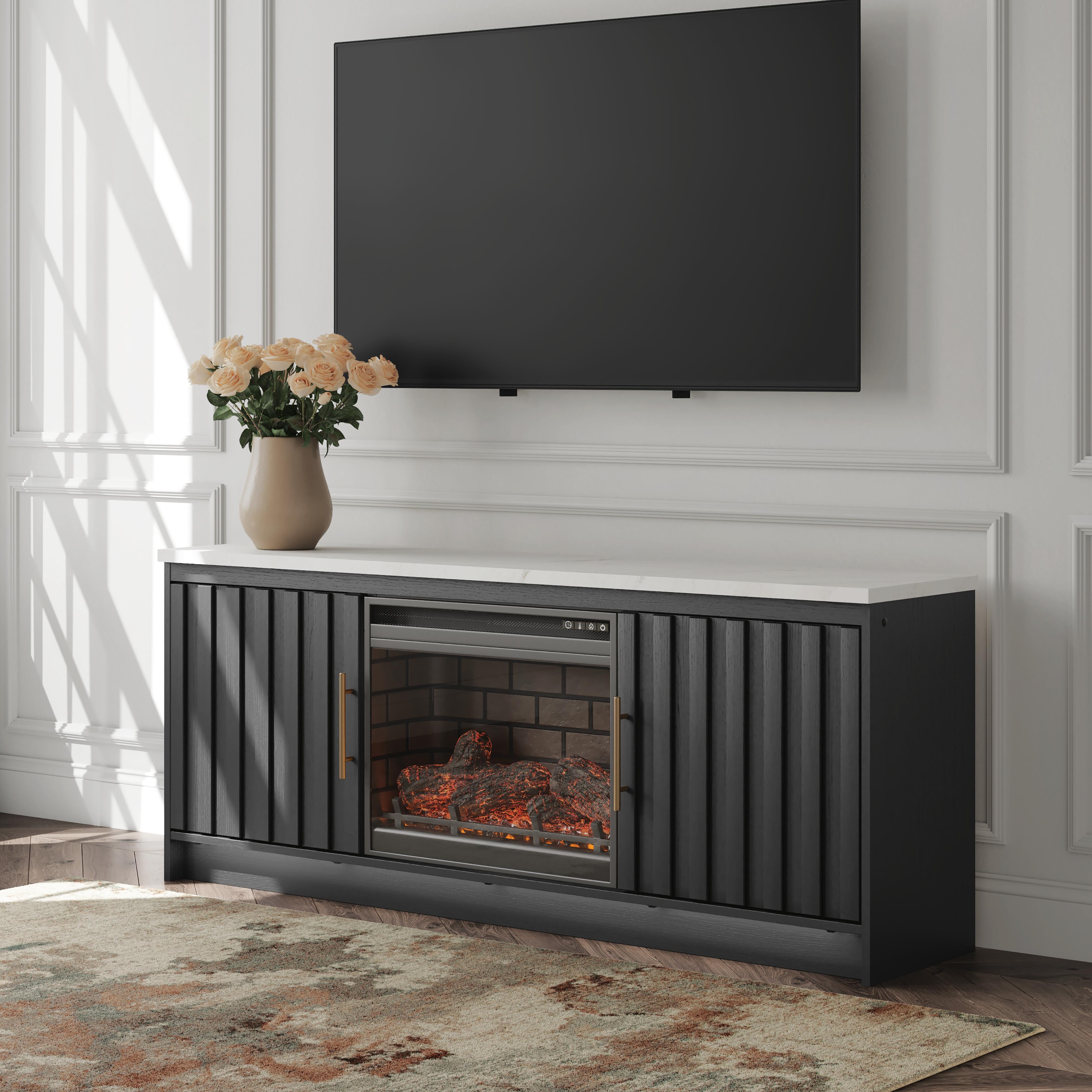 J&M Furniture - Ashley Furniture - Cadmori 63" TV Stand with Electric Fireplace - 63" TV Stand with Electric Fireplace - W2616W2