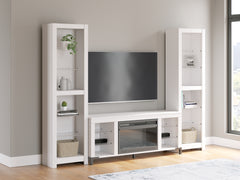 J&M Furniture - Ashley Furniture - Brollevi 3-Piece Entertainment Center - 3-Piece Entertainment Center / White - W2722W1