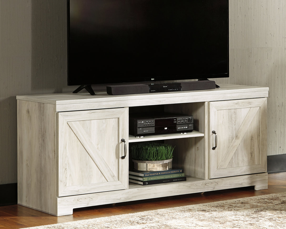J&M Furniture - Ashley Furniture - Bellaby 63" TV Stand - 63" / Whitewash - W331-68