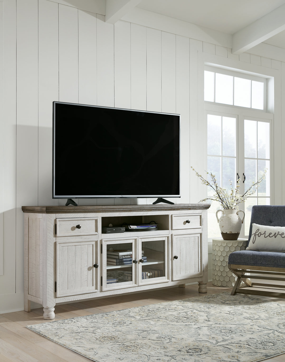 J&M Furniture - Ashley Furniture - Havalance TV Stand - TV Stand / Two-tone - W814-68