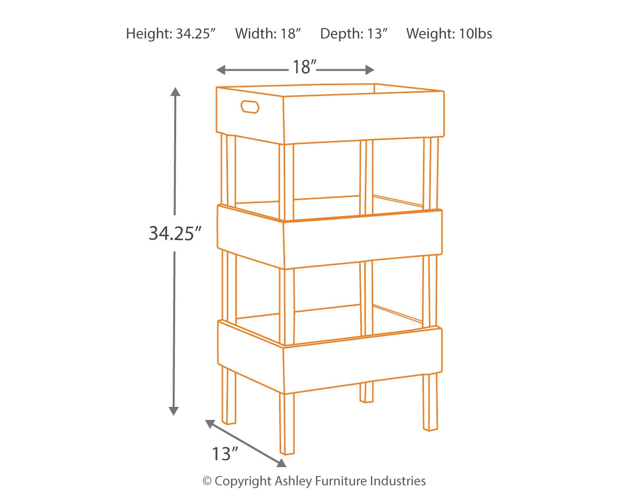 Yulton Bookcase Ashley Furniture